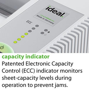 ideal. 2465 Continuous Operation Cross Cut Deskside Paper/Credit Card Shredder, 9-11 Sheet, 9 Gal. Bin, 3/4 HP Motor, P-5 Security Level