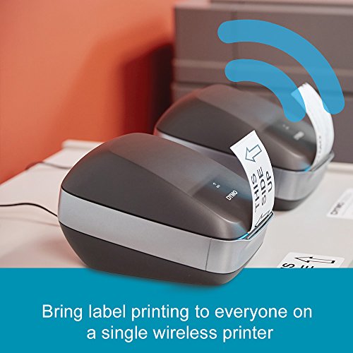 DYMO LabelWriter Wireless Label Printer | Direct Thermal Printer, Great for Shipping, Warehouse Labels, Name Badges, Barcodes and More, Connect through Wi-Fi, For Home & Office Organization, Black