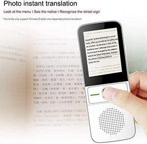 None Language Translator Device Portable Instant Translator - WiFi/Hotspot/Offline - 137 Languages - Office Travel Abroad Learning