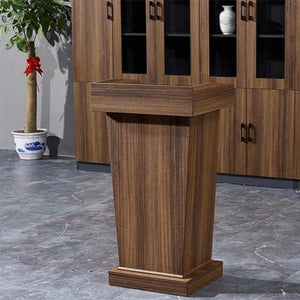 VducK Floor Standing Pulpit Lectern - Wood Grain Podium Stand