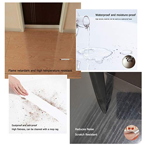CHHD Transparent Office Chair Mat, Hard Floor Protector Pad, Clear PVC Non-Slip Mat - 4 Thickness Options (200x300cm)