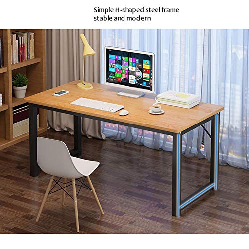 AJIU Computer Desk 39" Modern Office Desk PC Laptop Table for Study Writing Home Office Workstation,Yellow