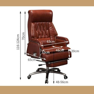 None Massage Office Chair with Reclining Feature and Plush Foam Padding
