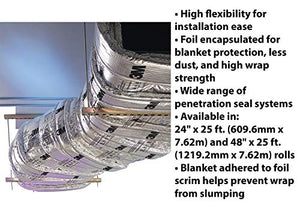 3M Fire Barrier Duct Wrap 615+, 24 in x 25 ft, 1 roll/case