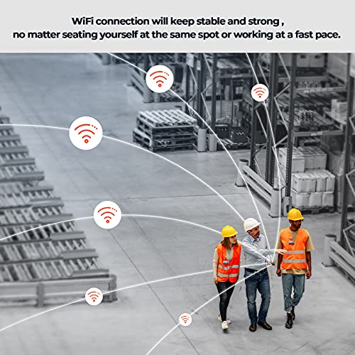 MUNBYN Android Barcode Scanner, 2D Zebra Scanner, Rugged IP67 Android Barcode Scanner Pistol Grip, Android 9.0 Scanner, 4G WiFi Android Scanner Handheld for Warehouse, Inventory
