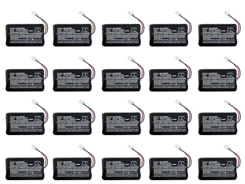 ChoyoqeR Replacement Battery (20PCS) 500mAh/3.7V 128004100, BT-41, RBP-DBT6X for RBP-6400, RIDA DBT6400 Li-Polymer