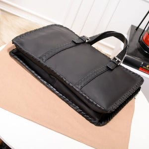 SFFZY Men's Briefcase Leather Business Handbag Leather Shoulder Messenger Bag Men's Computer Bag (Color : A)
