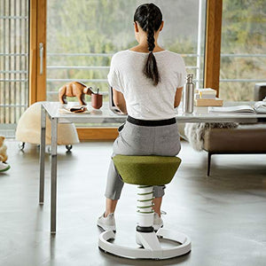 Aeris Swopper Air New Edition Ergonomic Stool with Castors - Dynamic Office Chair for Healthy Back - 17.7-23.2" Standard Height