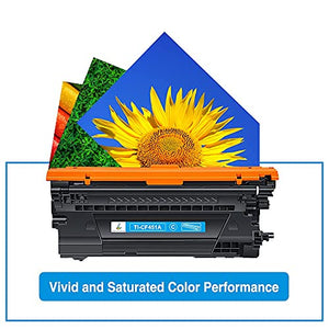 TRUE IMAGE Compatible Toner Cartridge Replacement for HP 655A CF450A CF451A CF452A CF453A Enterprise M652n M652 M653dn M653x M653 MFP M681dh M682z Printer (Black Cyan Yellow Magenta, 4-Pack)