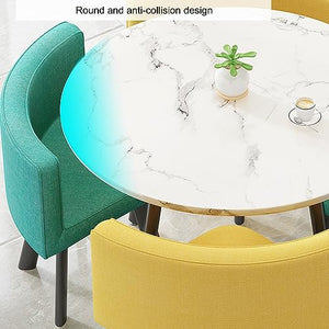 PAKMEZ Office Reception Room Club Table and Chair Set Nordic Business Conference Coffee Table - Col