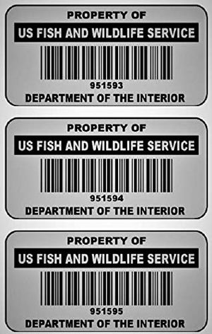 5000 Custom 1.5" x .75" Metalized Silver Polyester Asset Tags / Labels "Featuring Easy Do It Yourself Design" (Click Listing for Quantity Options)