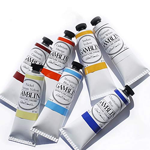 Gamblin Artist Oil Color Paint - Professional Curated Collection of 24 Assorted Colors - 37ml Tubes