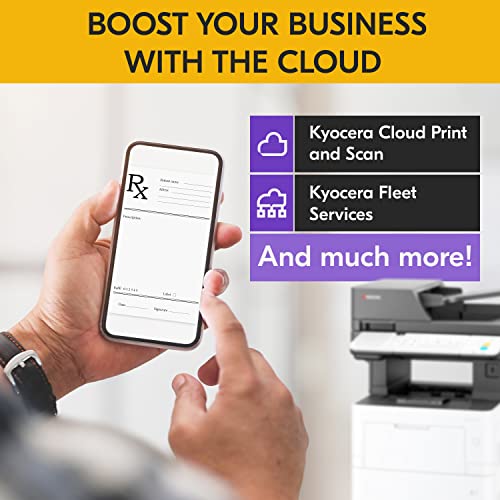 KYOCERA ECOSYS MA4500ix Monochrome Laser Printer, 47 ppm, 1200 dpi, Gigabit Ethernet, 7" Touchscreen - 512 MB