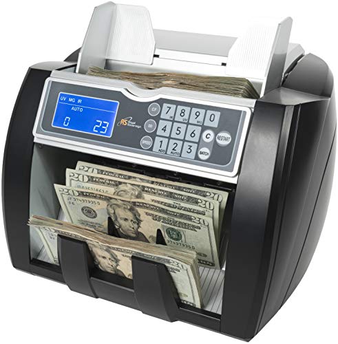 Royal Sovereign High Variable Speed Money Counting Machine, with UV, MG, IR Counterfeit Bill Detector & Front Loader (RBC-5000)