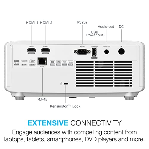 Optoma GT2100HDR Short Throw Laser Home Theater Projector, 1080p HD with 4K HDR Input, 4,200 Lumens