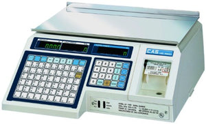 CAS LP-1000N Label Printing Scale Legal for Trade , 30 x 0.01 lb with a FREE 1 case CAS LST-8000 Non UPC Label, 58 x 30 mm