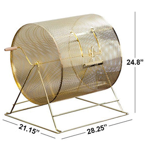 Professional Brass Raffle Ticket Spinning Drum - Available in Small, Medium, Large & X-Large (X-Large - Holds 15,000 Tickets)
