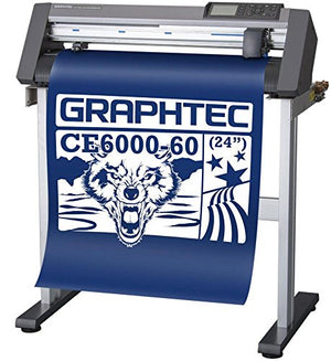 Graphtec PLUS CE6000-60 24 Inch Professional Vinyl Cutter with Bonus $2100 in Software, Oracal 651, and 2 Year Warranty