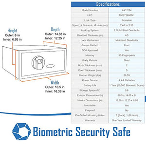 BARSKA Biometric Safe