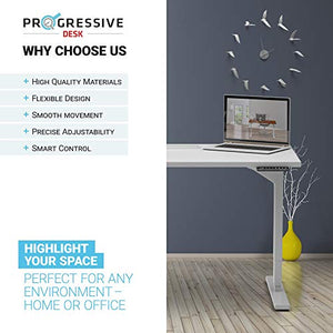 Progressive Automations L-Shape 78x60 Standing Desk - Electric Sit Stand Home Office Corner Desk