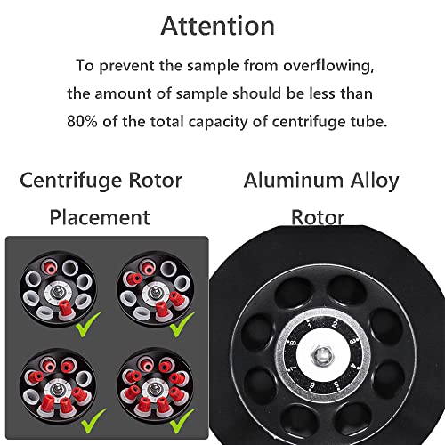 [fonhunt] 110V 8x20ml 4000RPM 0-999min Timer Digital Display Electronic Manual Shipping from US