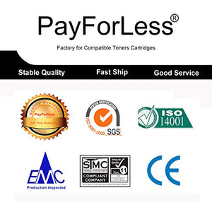 PayForLess 4PK for HP 655A CF450A CF451A CF452A CF453A Toner for HP Color Laserjet Enterprise M652dn M652n M653dn M653x MFP M681dh M681f M681z M682z