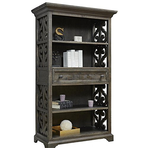 Beaumont Lane Weathered Peppercorn 4 Shelf Bookcase