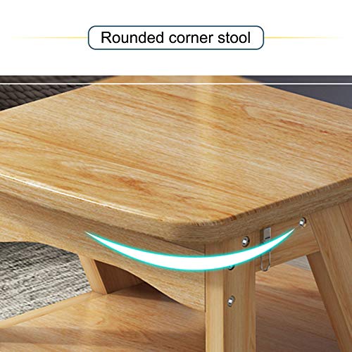 QDY Modern Furniture Folding Ladder Wood Chair 4 Step Library Stools