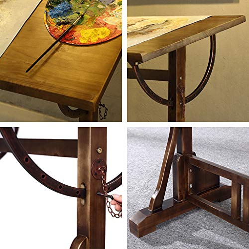 Adjustable Drawing Craft Table,with Adjustable Height for Art Design Drawing Writing Painting Crafting Drafting Work and Study