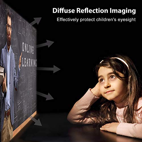 1080P Projector, FUJSU Video Projectors, Full HD Movie Projector for Home Theater Compatible with Laptop, Smartphone, HDMI, Fire TV Stick, PS4, USB