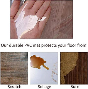 PHONME Transparent Floor Mat for Hardwood and Tile Floors, Anti-Slip Desk Chair Protector (140 * 200cm)