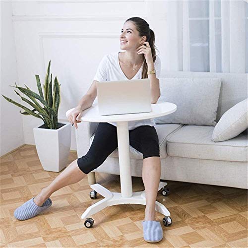 SOSSEG Mobile Laptop Cart, Height Adjustable Sit-Stand Podium