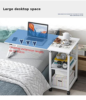 ZLYPSW Laptop Table Portable Folding Desk Bed Table Laptop Desk Computer Table for Bedroom Office Adjustable Movabl Computer Desk Table