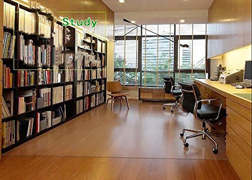 JYDQM Clear Vinyl Plastic Floor Runner Protector for Study Swivel Chair Mat, Anti Slip Waterproof Durable Carpet - 1.5x7m Size