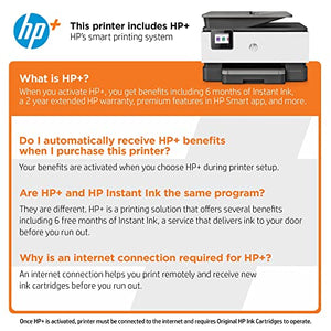 HP OfficeJet Pro 9018e Wireless Color All-in-One Printer with Bonus 6 Months Instant Ink - HP+ (1G5L5A), White