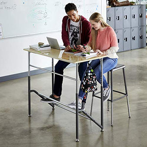 VARIDESK Education - Stand2Learn Desk for Two 5-12 - Adjustable Height Active Student Standing Desk