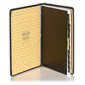 Wilson Jones Corporate Record and Minute Book, 75 Pages, 11 Index Tabs, Letter Size, Imitation Leather, Black (W0399-00)