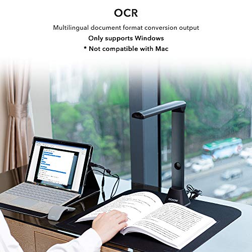 iOCHOW S3 Book & Document Camera, 17MP High Definition Professional Book Document Scanner, Auto-Flatten & Deskew Tech, Max A3 Size, Smart Multi-Language OCR, SDK & Twain for Office and Education