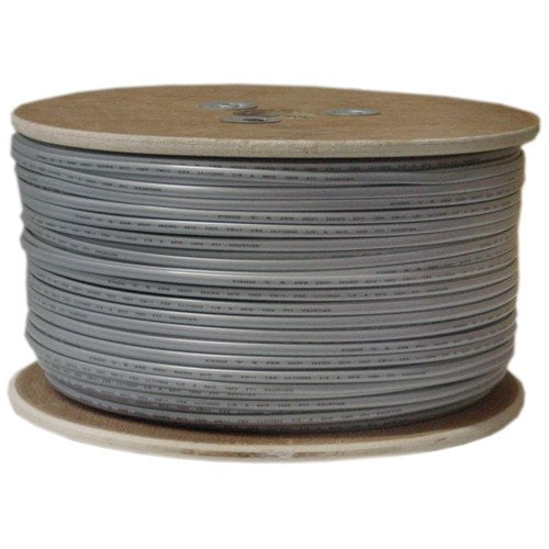 Cable Central LLC Silver Satin Bulk Phone Cord, 26/8 (26 AWG 8 Conductor), UL/CSA Certified, 1000 Feet Spool