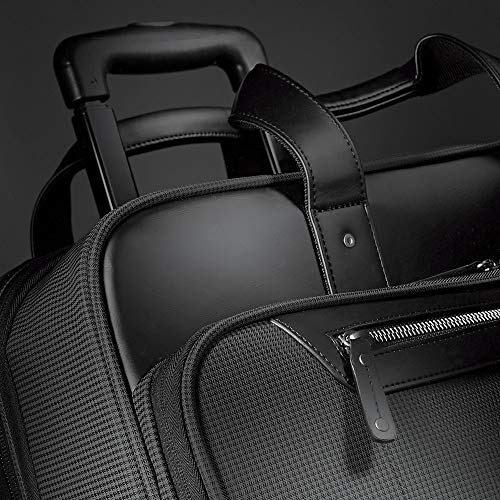 Solo New York Gramercy Rolling Laptop Bag. 4 Wheel Rolling Briefcase for Women and Men. Fits Up to 15.6 Inch Laptop - Grey