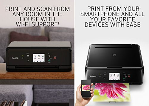 Canon Compact TS6020 Wireless Home Inkjet All-in-One Printer, Copier & Scanner, Mobile Printing, Auto Duplex and Business Card Printing, Black