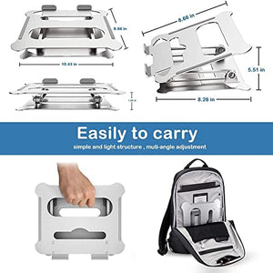 LZQDM Foldable Notebook Support Portable Laptop Base Holder Adjustable Bracket Computer Accessories Laptop Stand Aluminium (Color : A)