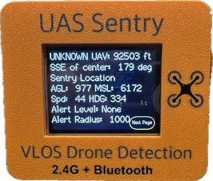 Generic UAS Sentry VLOS Touch Screen Drone Detection & Tracking Device (Orange)