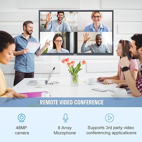 JAV Smart Board 65" Interactive Whiteboard with Built-in Webcam, 4K UHD IPS Touchscreen