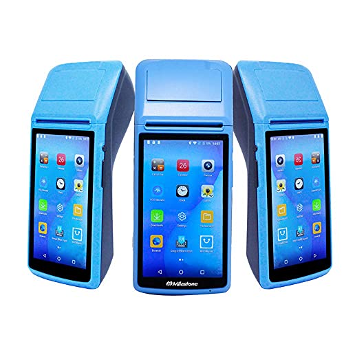 JEPOD 58mm Touch Screen Handheld POS Machine with Receipt Printer PDA Android 6.0 Handheld POS Terminal WiFi Bluetooth 3G Support OTG