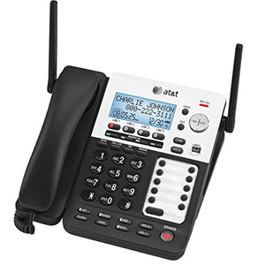 AT&T SynJ SB67158 DECT 6.0 4-Line Corded/Cordless Small Business Phone System with Answering System