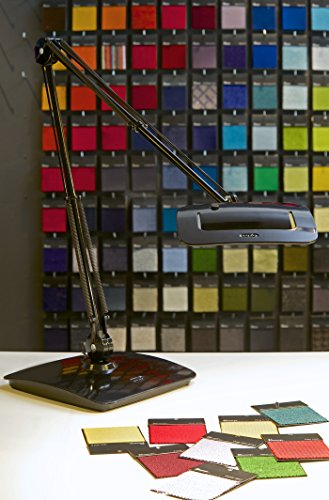 Luxo Split LED light with sensor & table/desk base (black) (16013BK)