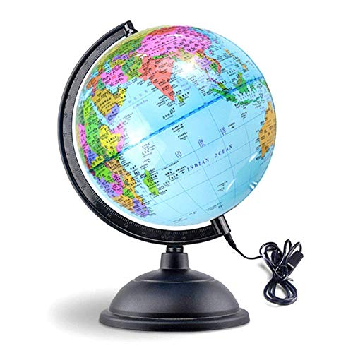 Educational Smart AR World Globe Scientific Childrens Globe Lamp Explorer AR Swivel Rotating Desk Top Globe World Geography for Kids Home Decor and Office Desktop Gift (Color : E, Size : with LED/79