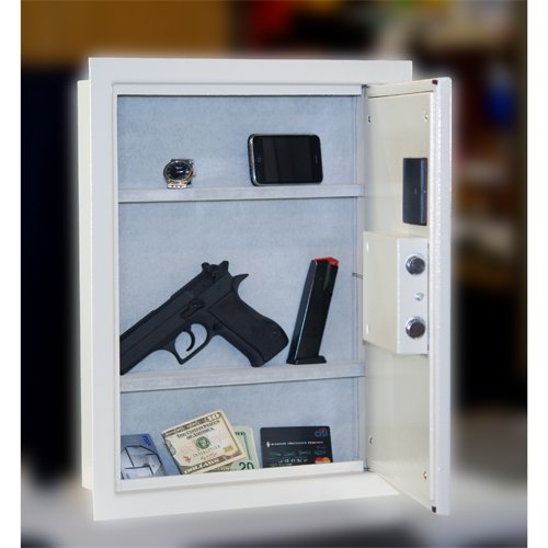 Protex PWS-1814E Electronic Keypad Wall Safe, 5.25",Beige