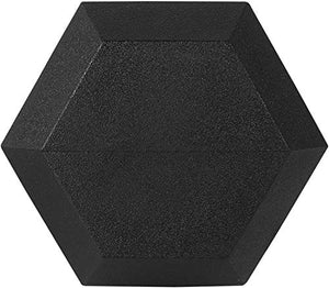WF Athletic Supply 5-25Lb Rubber Coated Hex Dumbbell Set with A Frame Storage Rack Non-Slip Hex Shape for Muscle Toning, Strength Building & Weight Loss - Multiple Choices Available
